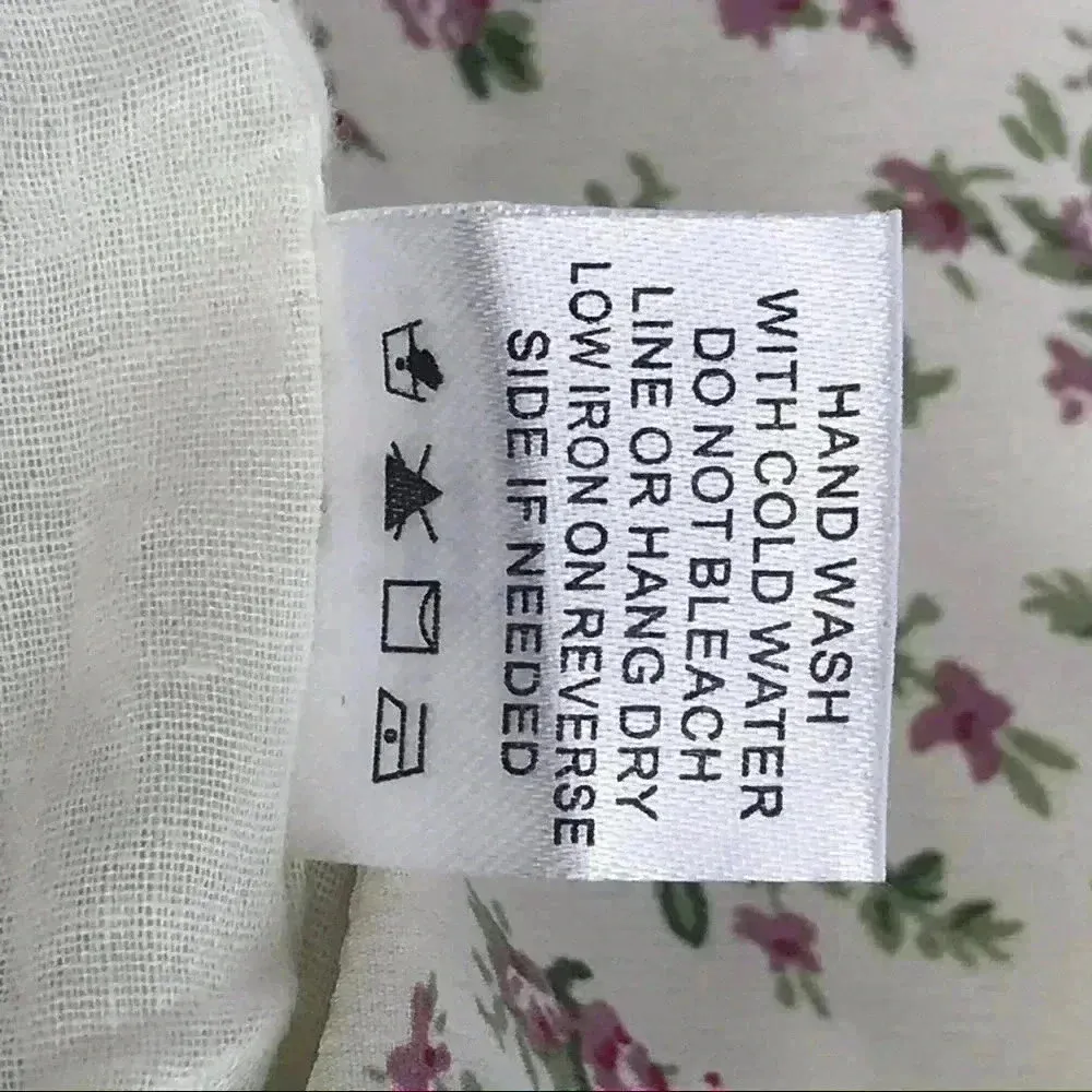 Y2K SKIRT WOMENS MEDIUM RUCHED 90s INSPIRED FLORAL MINI INVISIBLE ZIPPER COTTON - Image 10