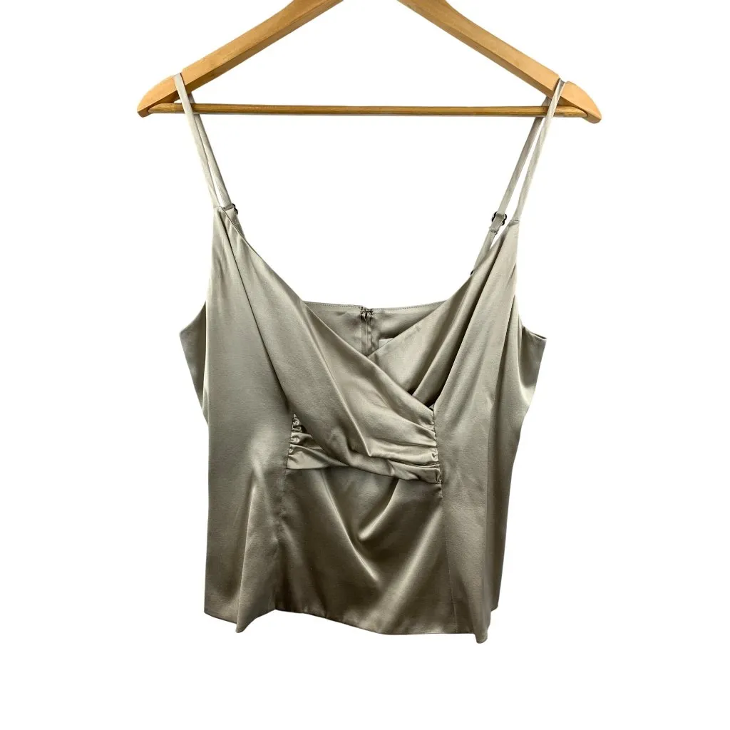 Women's St. John Evening Champagne Silk Set Size 10 Gray - Image 2