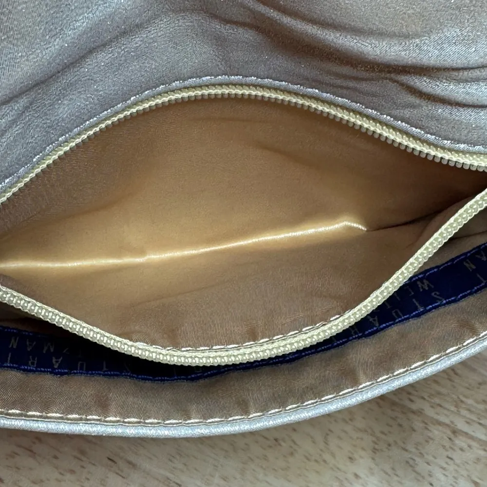 Stuart Weitzman Gold Studded Clutch Wristlet - Image 14