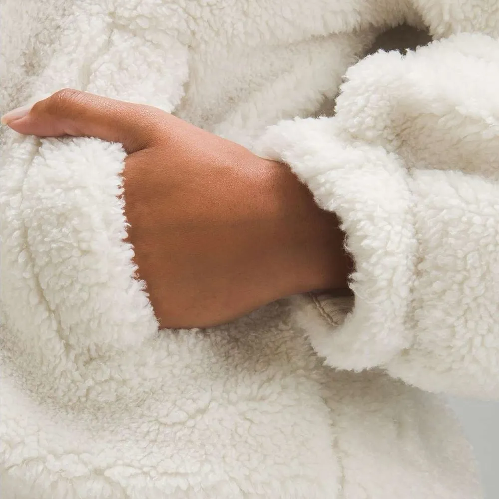 Lululemon Cinchable Fleece Zip-Up Bone - Image 2