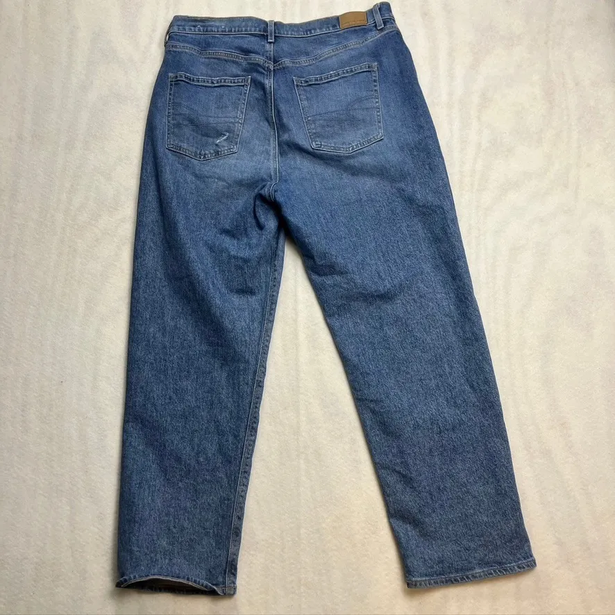 American Eagle Outfitters Women's 14 High Rise 90s Boyfriend Jeans‎ Distressed - Image 10