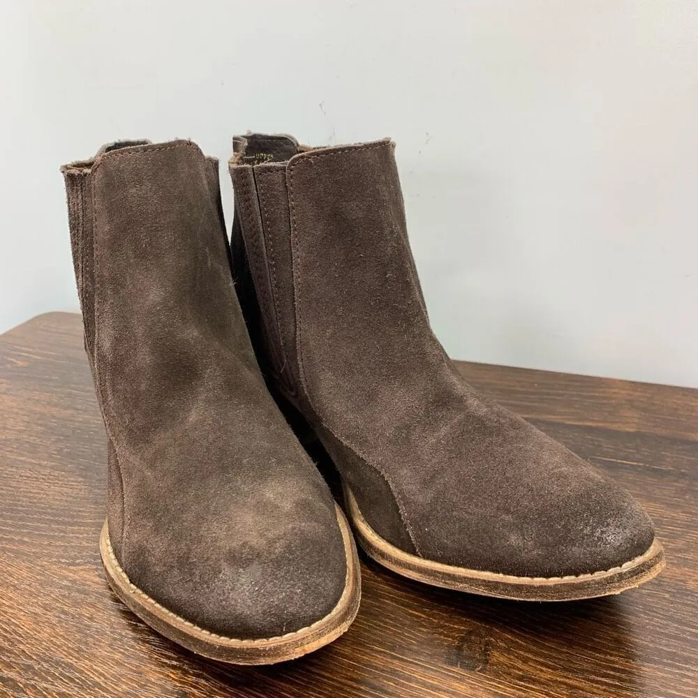 Charles By Charles David Women's Suede Leather Yale Ankle Bootie Brown Size 8.5 - Image 5