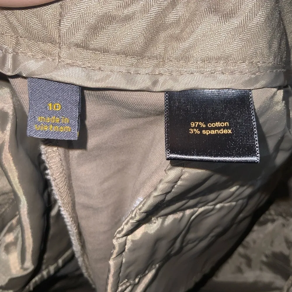 Vintage OutBack Red Cocoa Tan Cotton Blend Flat Front Cuffed Casual Shorts Sz 10 - Image 9