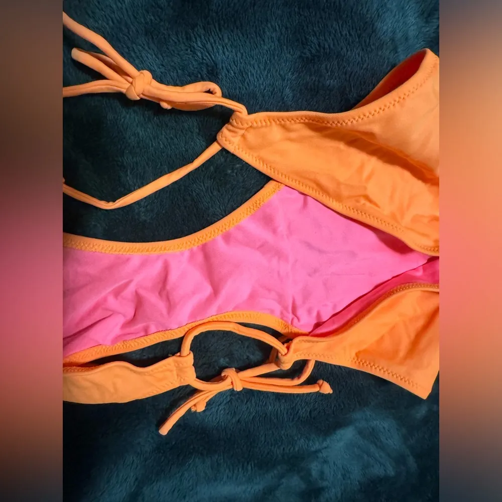 Victorias Secret Large Bikini bottom Neon Orange - Image 3