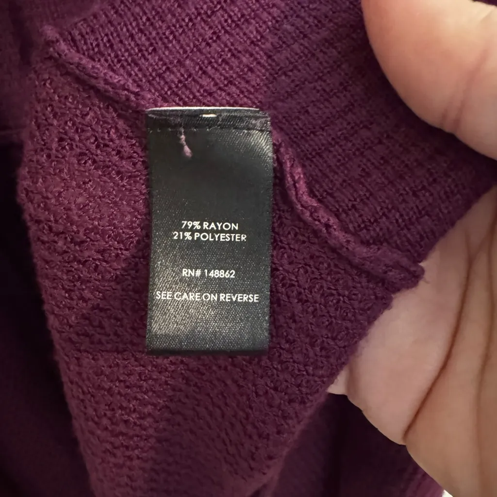 Torrid Open Front Drape Cardigan Burgundy Size 2X - Image 7