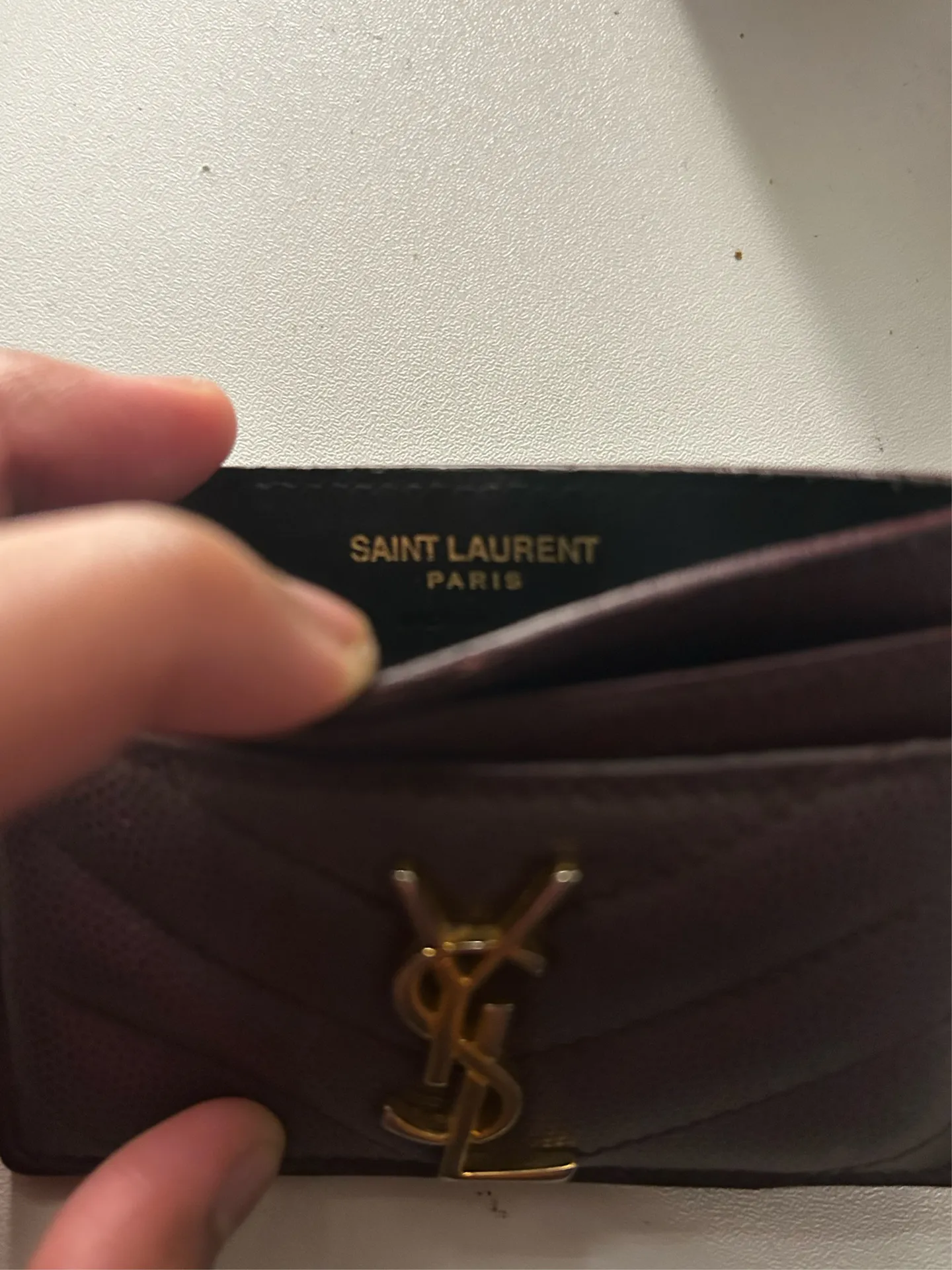 YSL Card Holder Red - Image 3