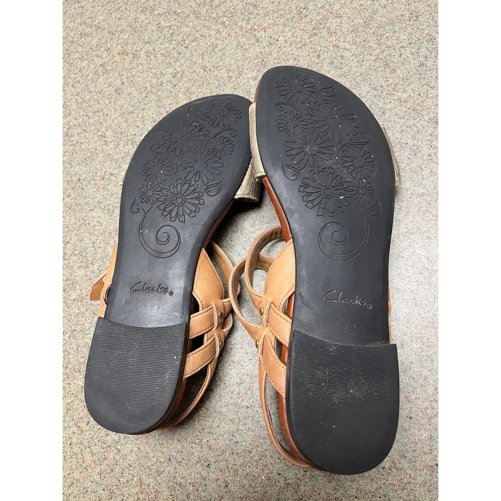 Lucky Artisan Sandals. Gold/tan Ankle Strap Sandals. Women's Size 9.5M - Image 4