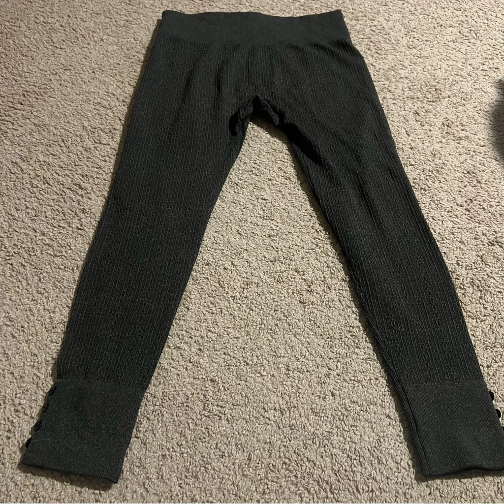 Maurices Ribbed Leggings Cozy Minimalist Clean Girl XS - Image 5