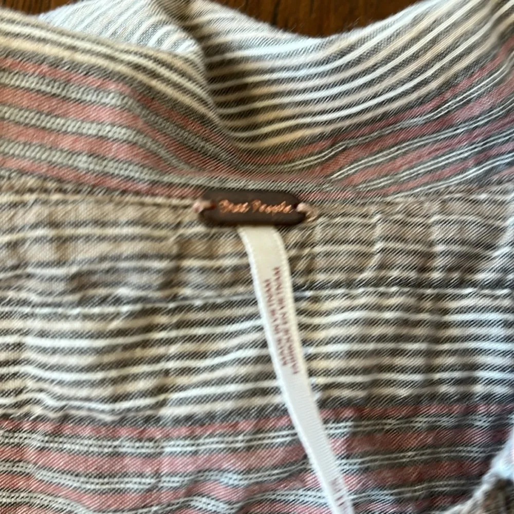 Free People High Tide Multi-Stripe Button Down - Image 3