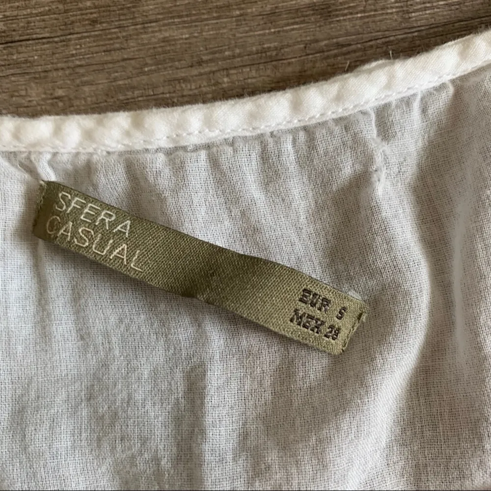 White embroidered blouse from Mexico - Image 7