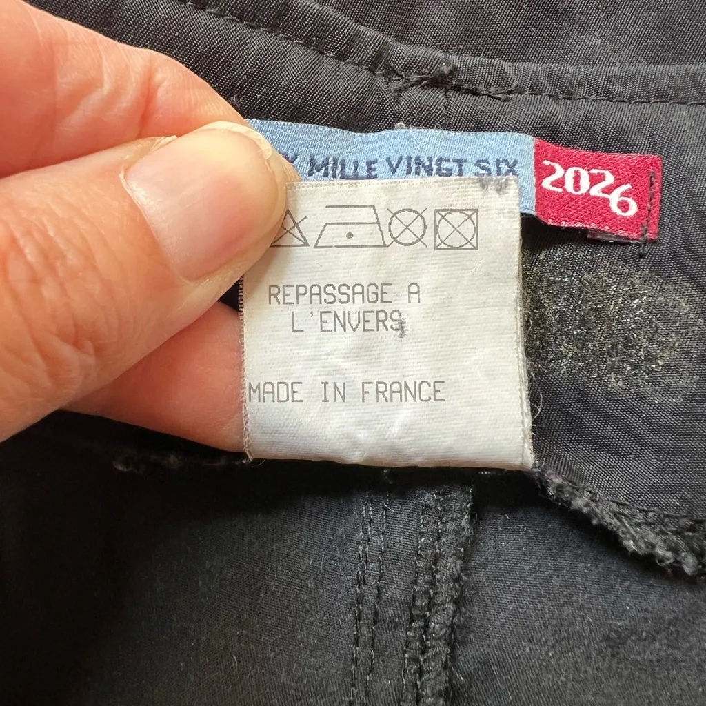 Deux‎ Mille Vingt Six 2026 Black Nylon MIDI Skirt Size L - Image 10