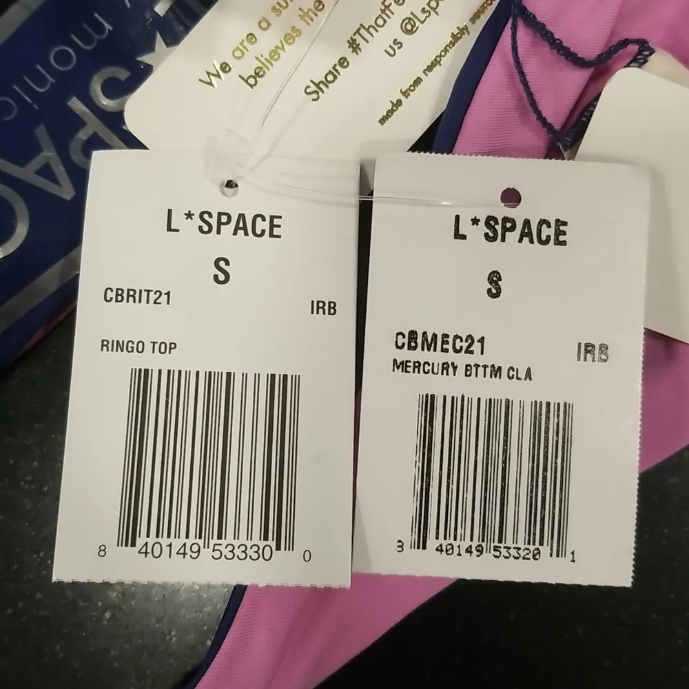 💕L*SPACE💕 Color Block Bikini (Ringo Top + Nancy Lee Bitsy Bottom) Small S NWT - Image 14