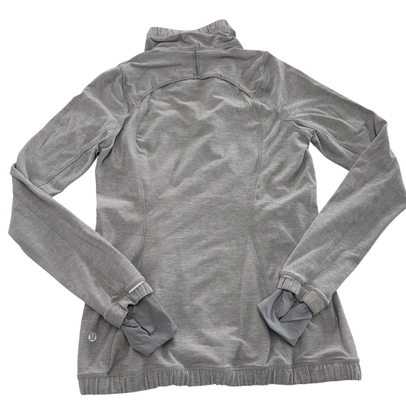 Lululemon Pullover Womens 4 Heathered Grey‎ Forthright 1/2 Zip - Image 9