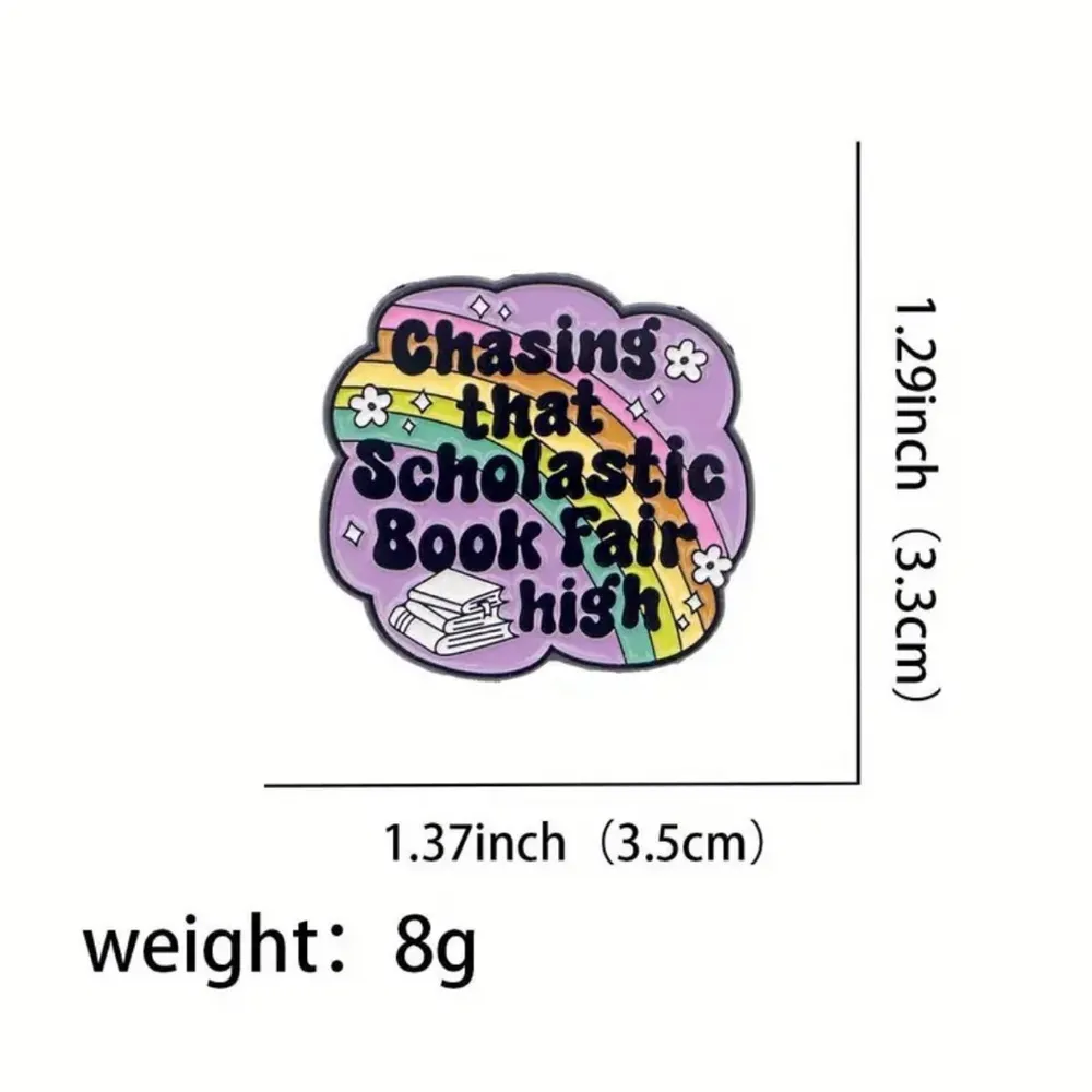 Scholastic Book Fair Enamel Pin Purple - Image 2