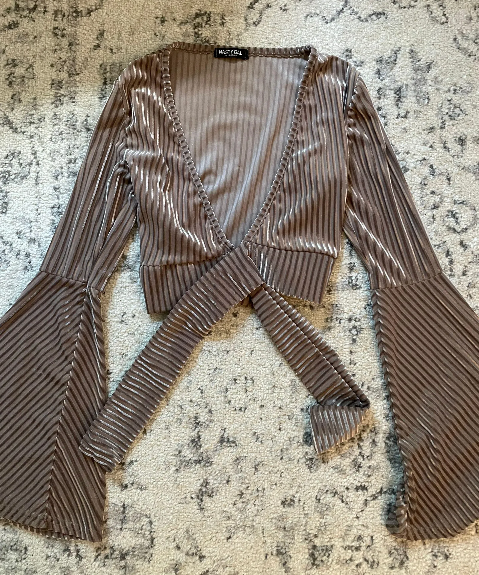 Nasty Gal Tie Front Top - Image 2