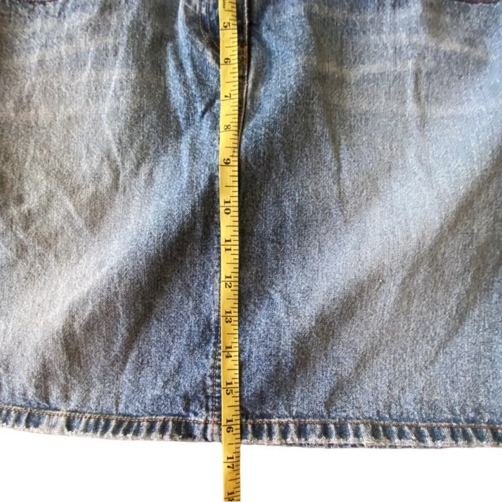 J. Crew Factory Denim Mini Skirt Size 8 - Image 6
