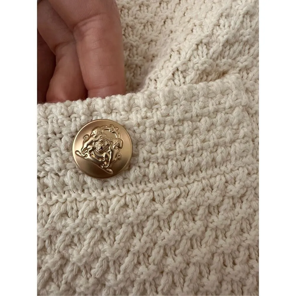 NWT Gerard Darel Womens Lizzy Cream Cotton Knitted Vest Size 2/M - Image 6