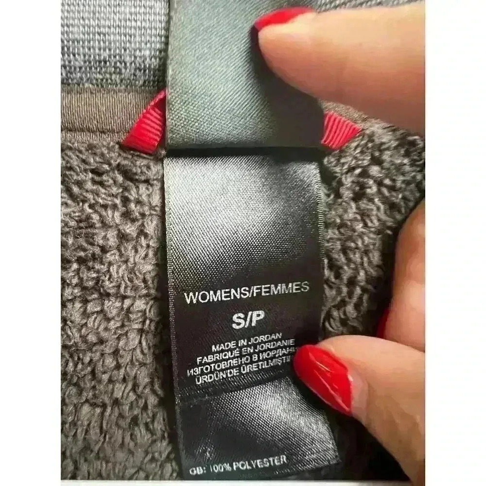 The North Face Women's Brown Quarter Zip Fleece Sherpa Pullover Jacket Small - Image 3