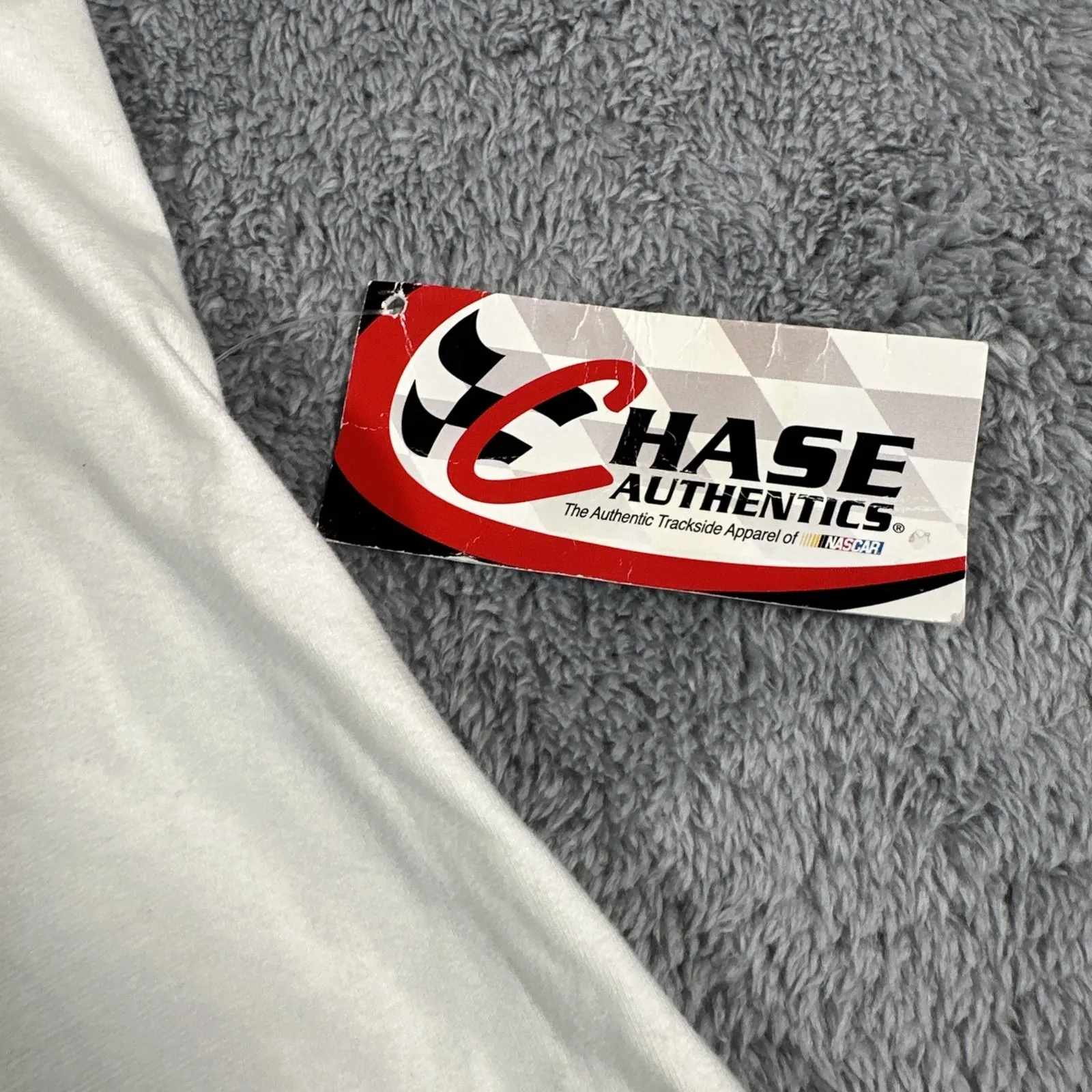 Chase Authentics Women's Y2K NASCAR Dale Jr. White Fitted Babydoll Cami Tank M - Image 4