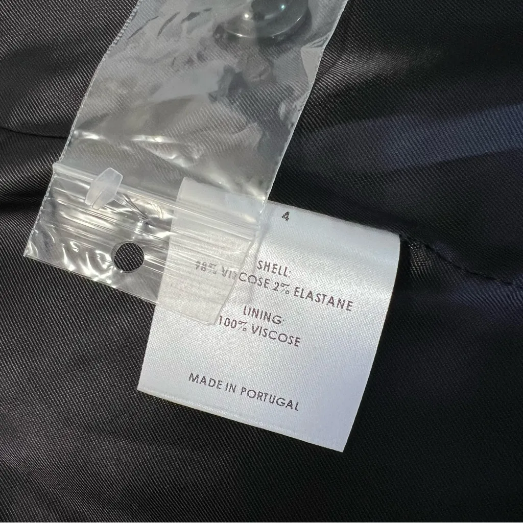 NEW AYR The Coup Blazer Black Sz 4 - Image 6