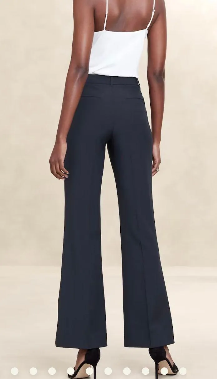 Banana Republic Black Sculpted Stretch Boot Cut Work Pants  - Image 5