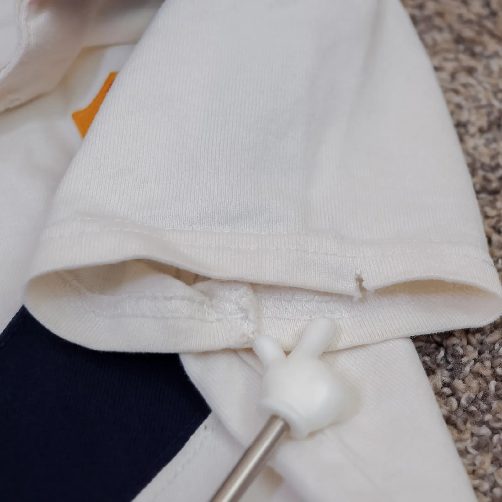 Rugby Ralph Lauren White‎ Polo Shirt Blue Collar Game To The Last 2004 Medium White - Image 15