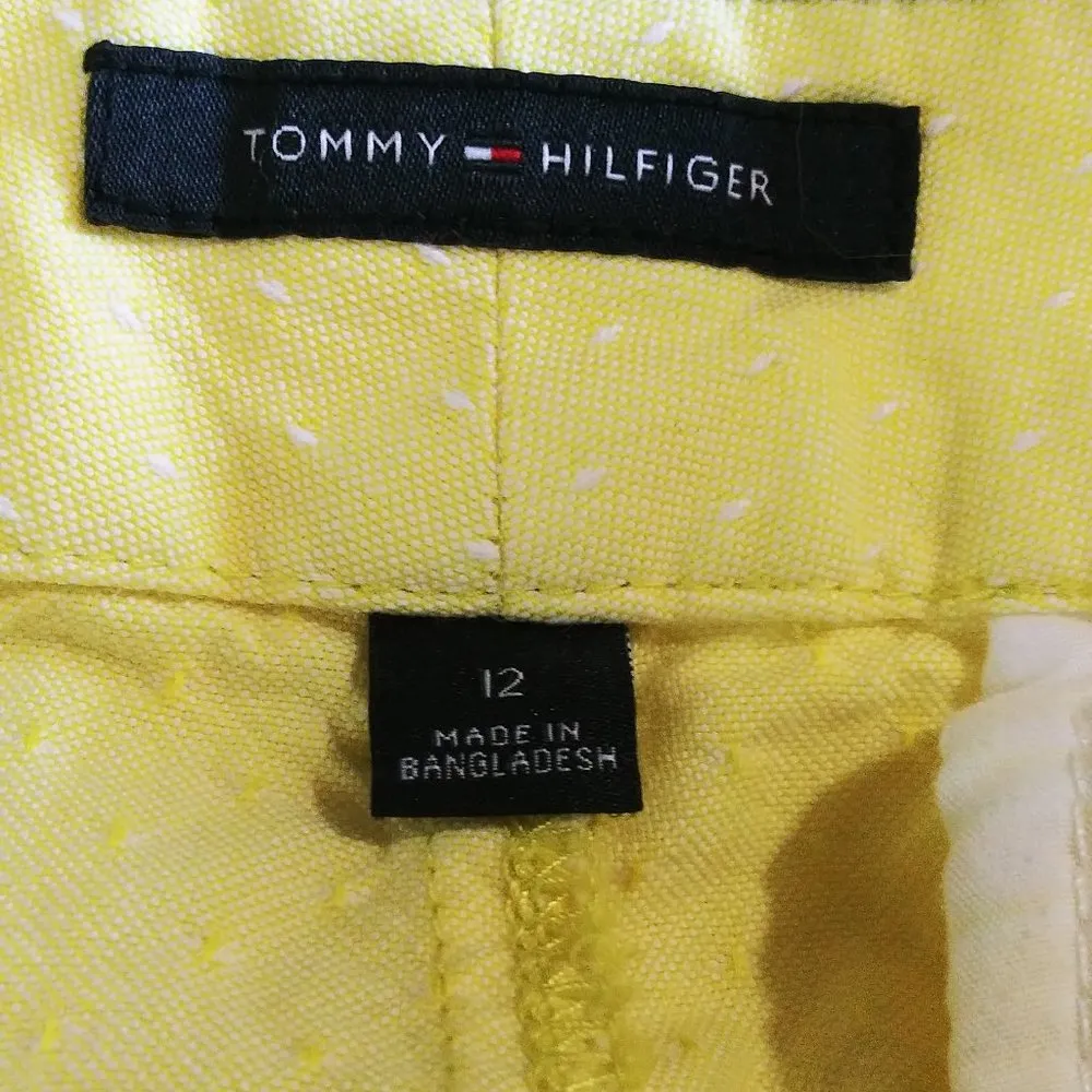 TOMMY HILFIGER WOMEN'S YELLOW SHORTS - Image 6