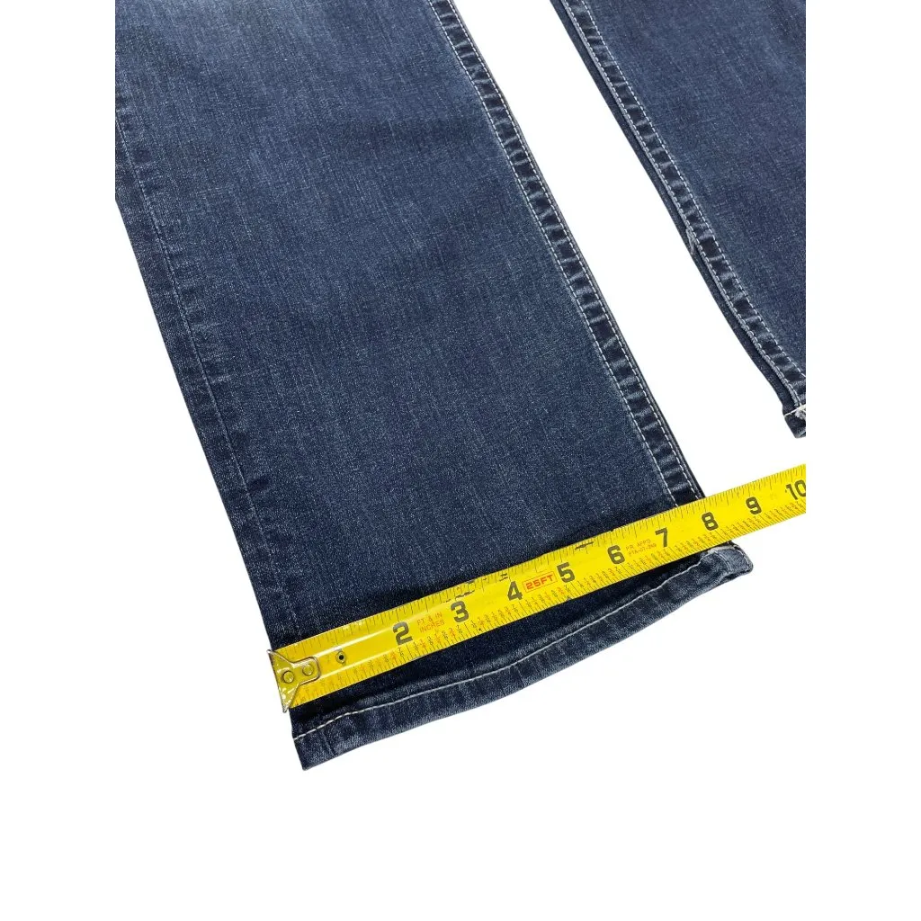 True Religion Womens Blue Super Stretch Slim Straight SIze 33 SKU 9278 - Image 6