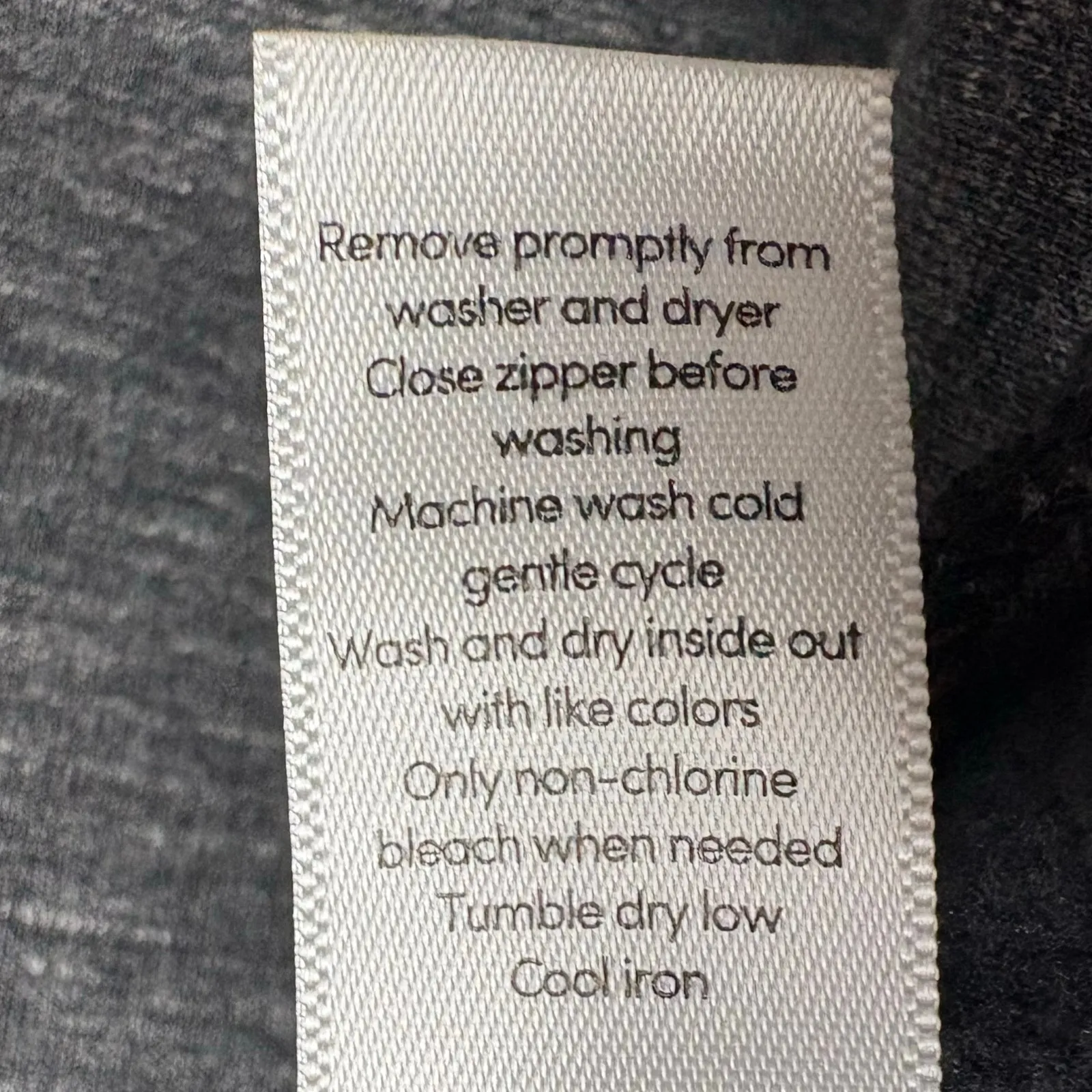 Athleta Victory Long Primaloft Hooded Jacket Full Up Down Zip Gray Black Small - Image 6