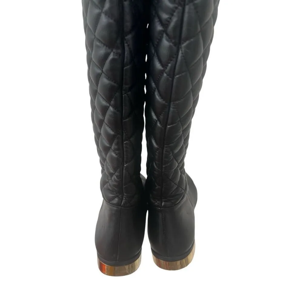 Vince Camuto Black Leather Riding Boots size 10 - Image 11