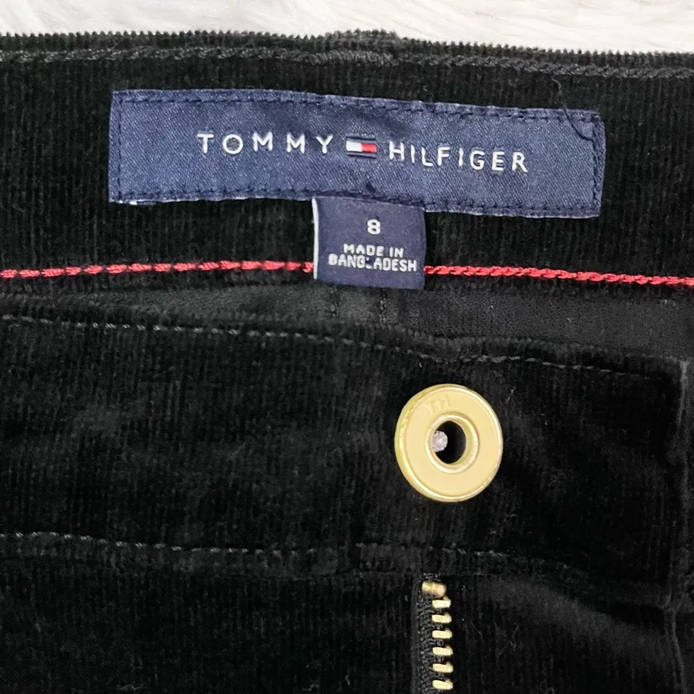 TOMMY HILFIGER Women’s Mid Rise Black Corduroy Greenwich Skinny Pant 8 - Image 9