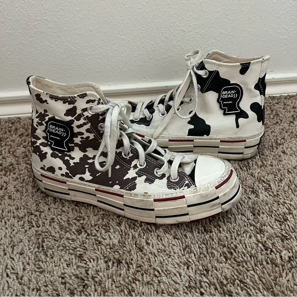 Brain Dead x Converse Chuck 70 'Cow Print' high top sneakers Black Size 7.5 - Image 2
