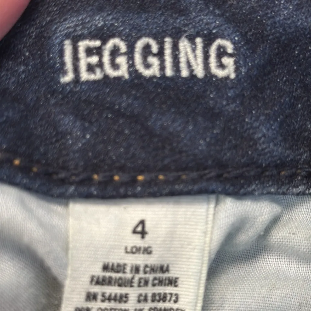 American Eagle Outfitters Denim Blue Stretch Jeggings Size 4 Long EUC #2526 - Image 9