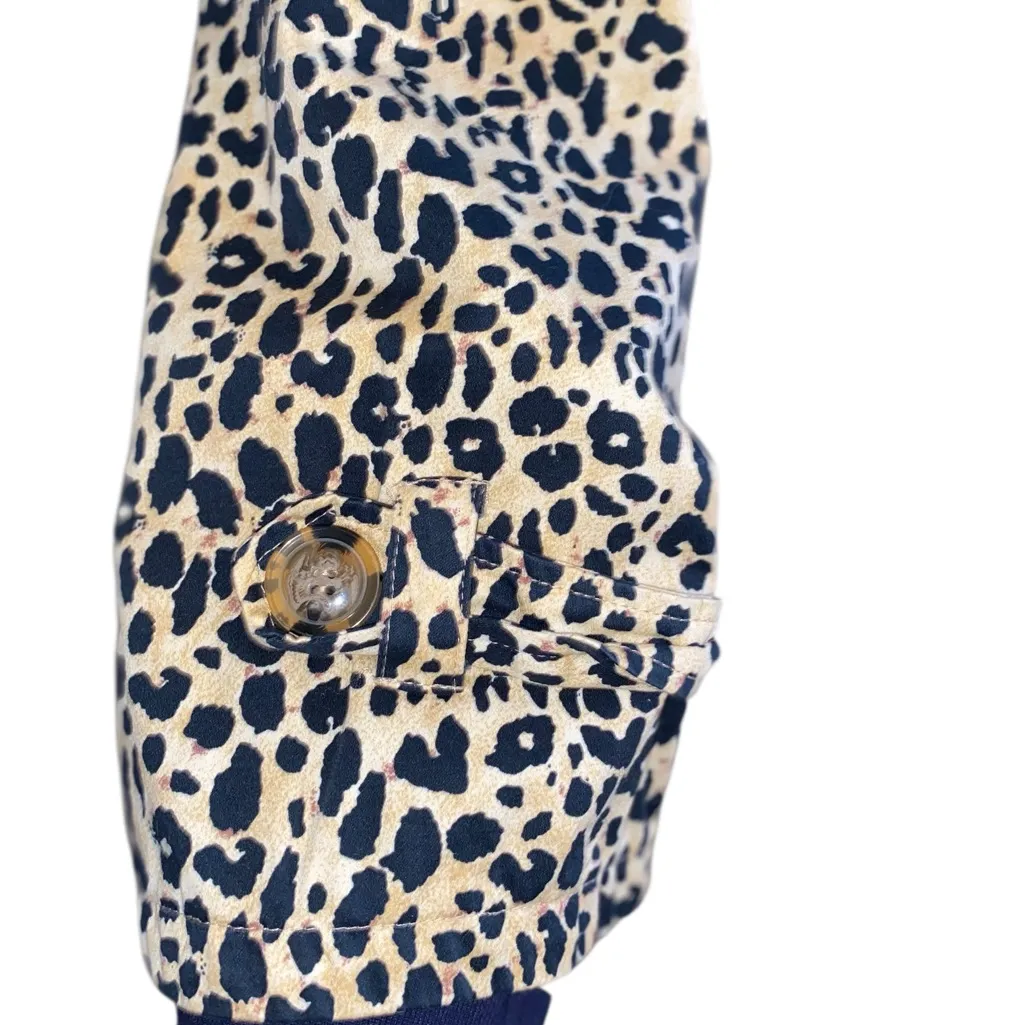 Faith 21 Leopard Print lightweight Trench Coat plus size Animal print Jacket 1X Tan - Image 3