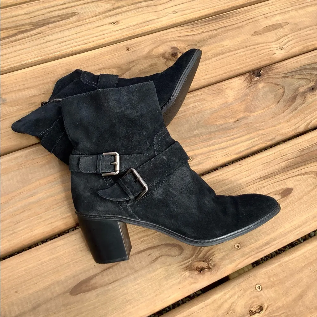 Genuine suede leather booties 🖤🖤🖤 - Image 4