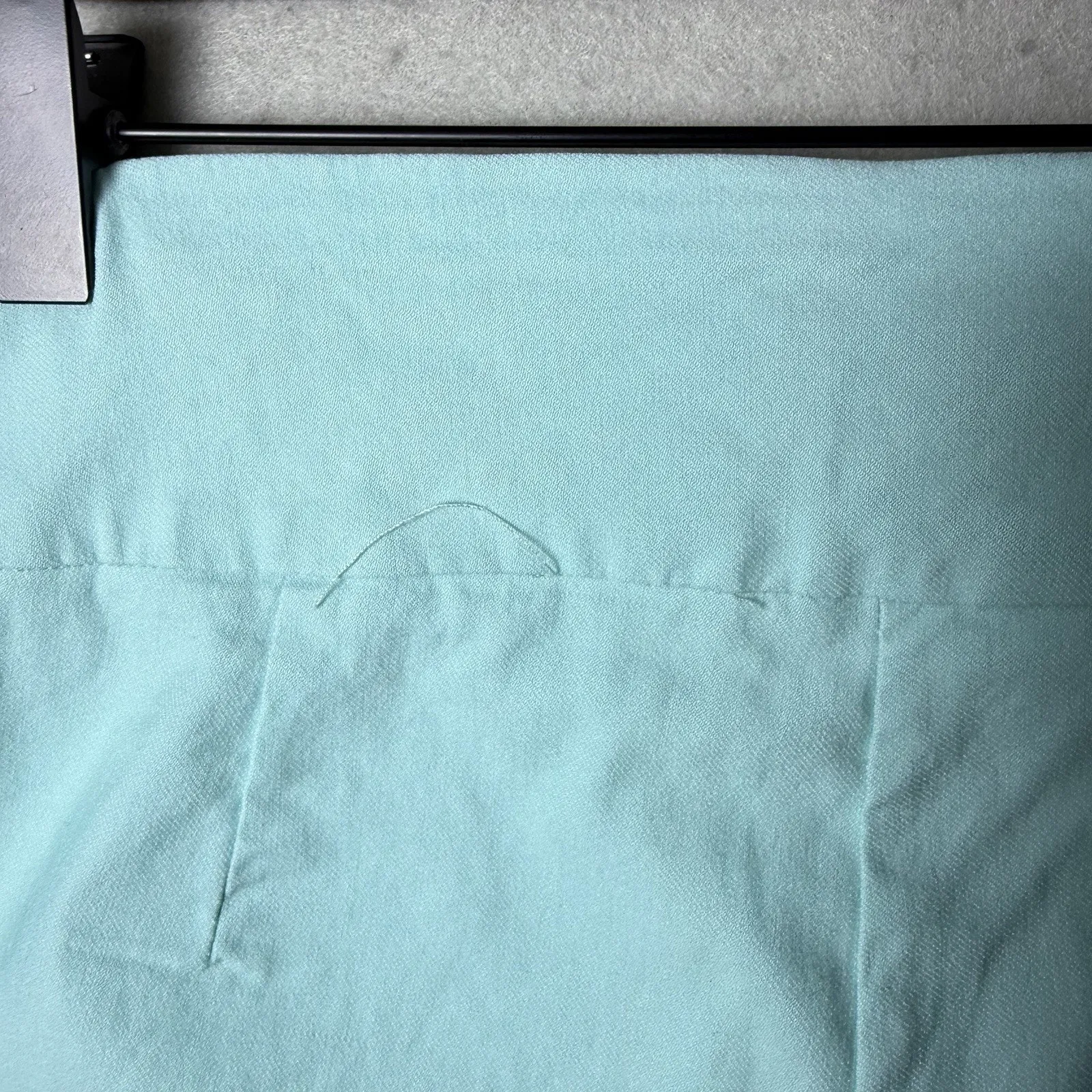 Crown & Ivy Pull On Light Blue Aqua Ankle Detail Cropped Pant Womens Size 14 - Image 11