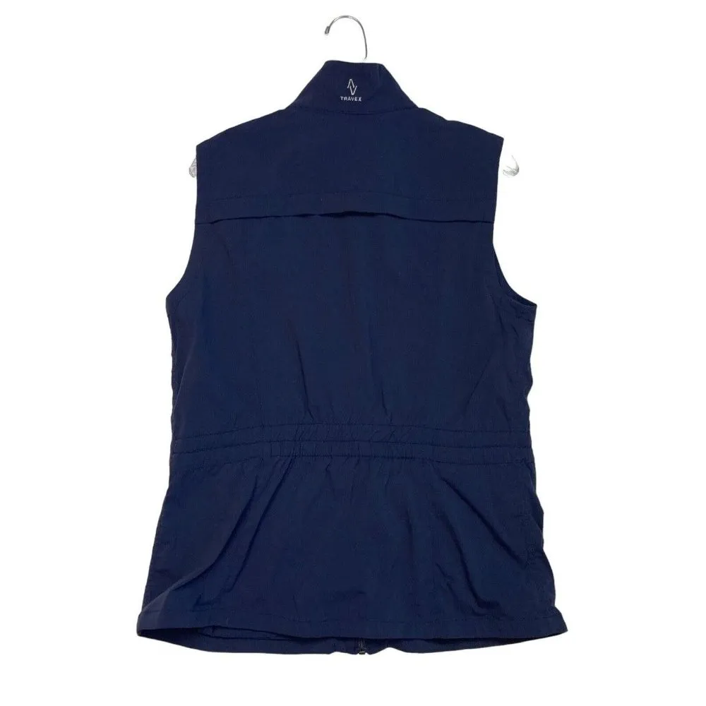 *Eddie Bauer Outdoor Utility Vest & Dress Womens Size L Dark Blue Activewear - Image 3