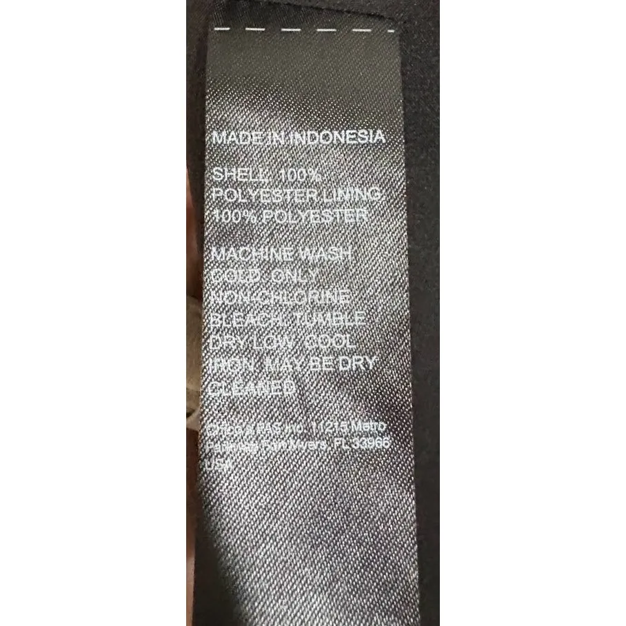 Black Label by Chico's Women's Classic Black One Button Blazer Size 16 - Image 3