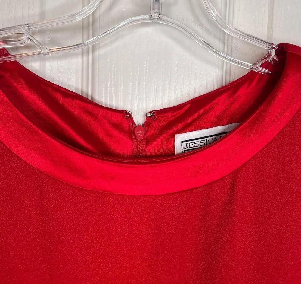 Jessica Howard Red Maxi Dress Sz 12 Vintage Nordstrom NWT - Image 8