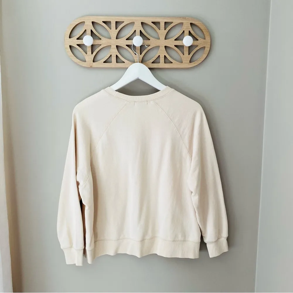 Originality 'Howdy' Pullover Sweatshirt Cream Sz XS - Image 7