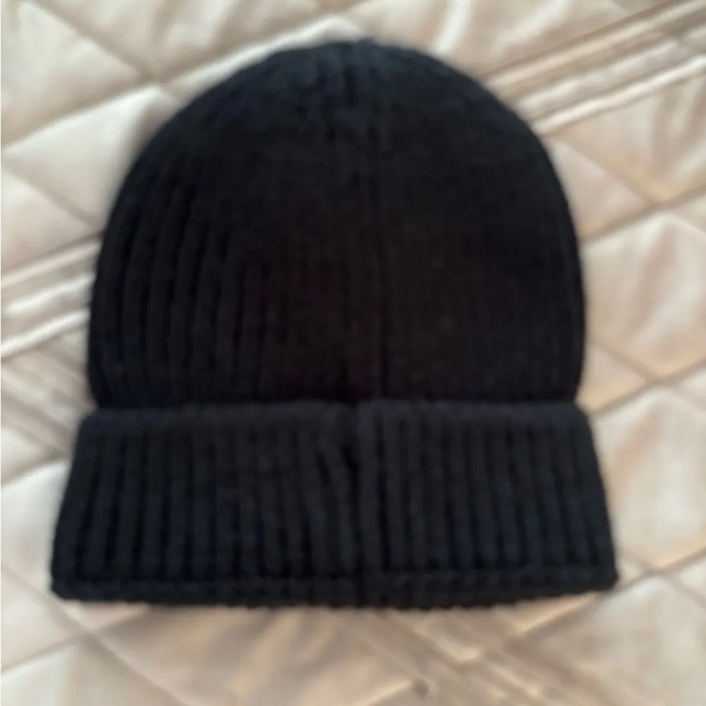 Women’s Black Knit Beanie - Image 2