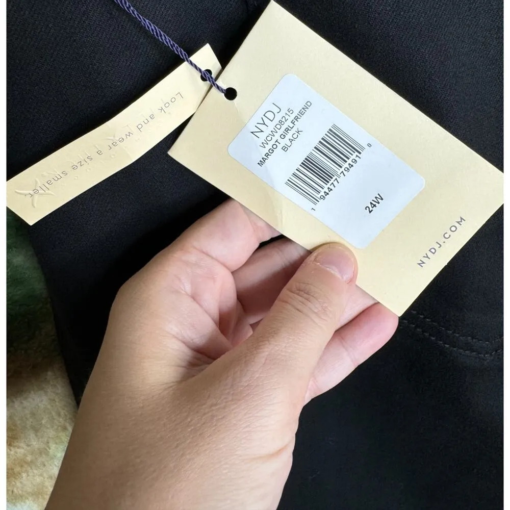 NYDJ Margot Girlfriend Cool Embrace Black 24W Lift Tuck Technology NWT - Image 6