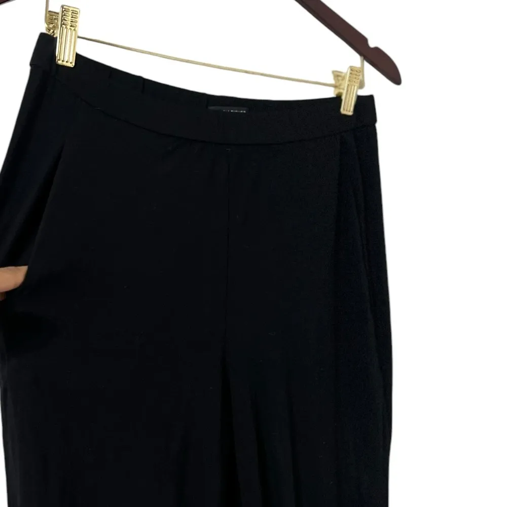 EILEEN FISHER Casual Knit Pull On Black Pants Trousers Joggers - Image 4