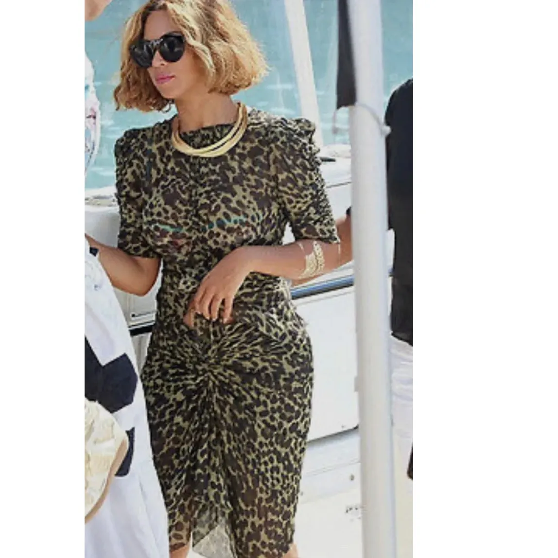 Isabel Marant Viscose “Coleen” Sarong Skirt Mini Size 36 Animal Print - Image 9