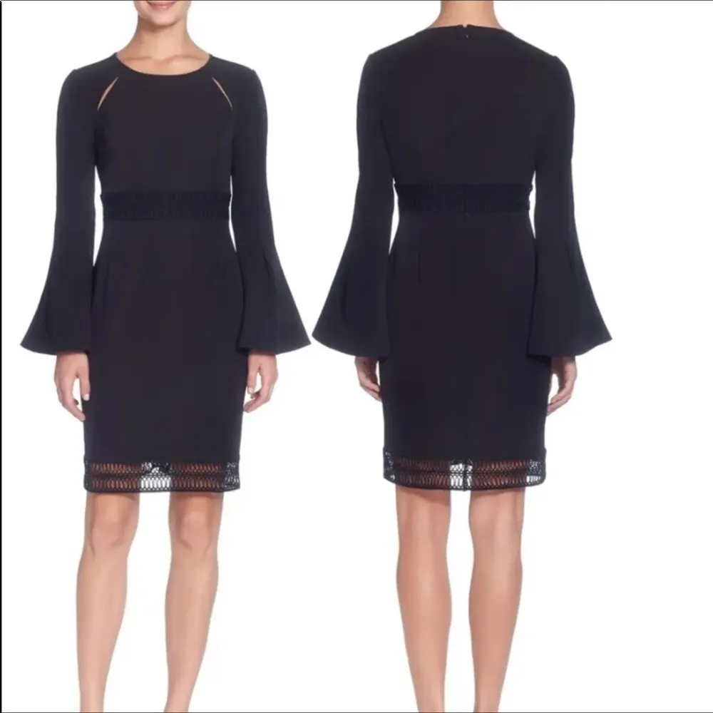 Catherine Malandrino Ursa Open Stitch Bell Sleeve Dress Women’s Size 2 NWT - Image 3