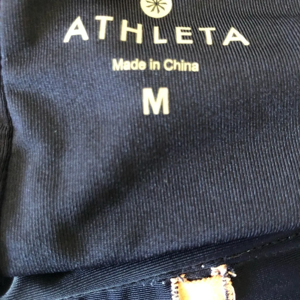 Athleta Boy Short Swim Bottom Size M Navy Peach Beach Pool Swim Summer - Image 3