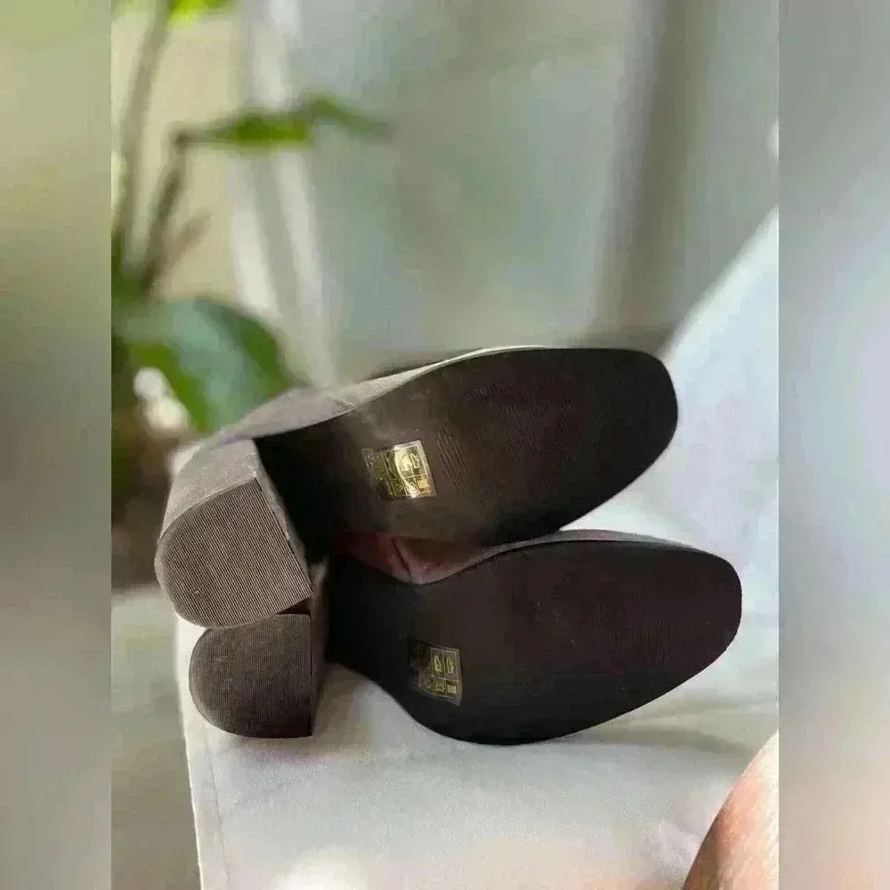 Sol Sana Taupe/Silver Velvet Booties‎ Size EU 38 - Image 7