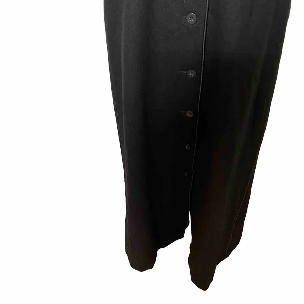 Harve Benard By Benard Holtzman Black Button down Wool Tunic Dress Size 4 - Image 3