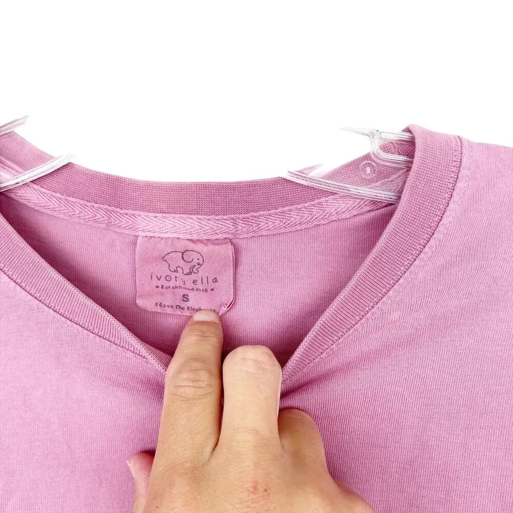 Ivory Ella Pink Long Sleeve Shirt Sz S - Image 2