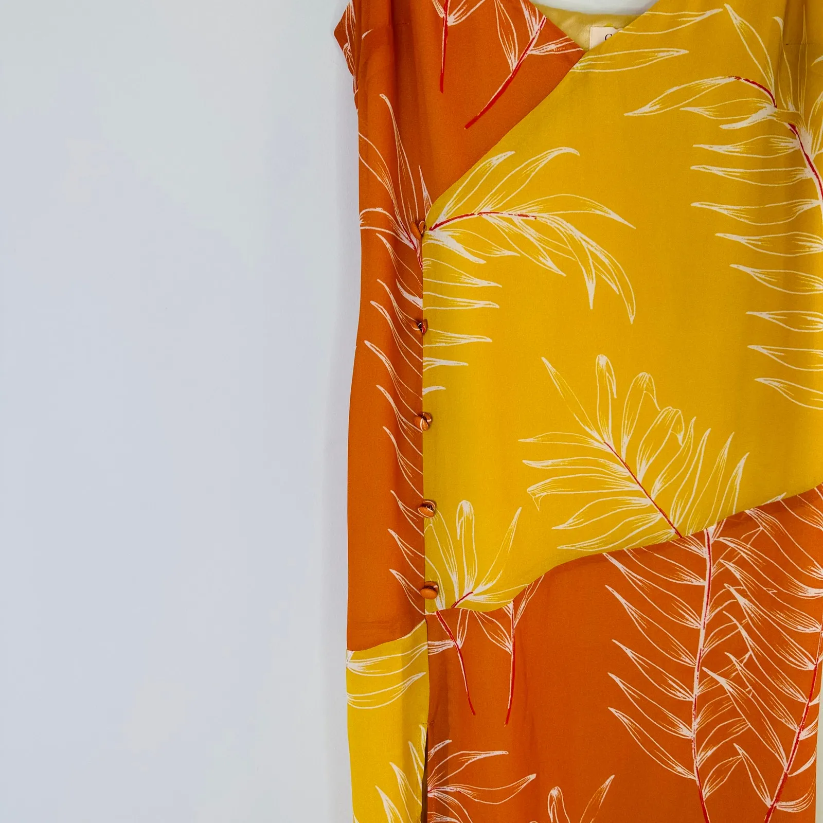 Camila Coelho Vivienne Midi Dress Yellow & Orange Floral - Image 5